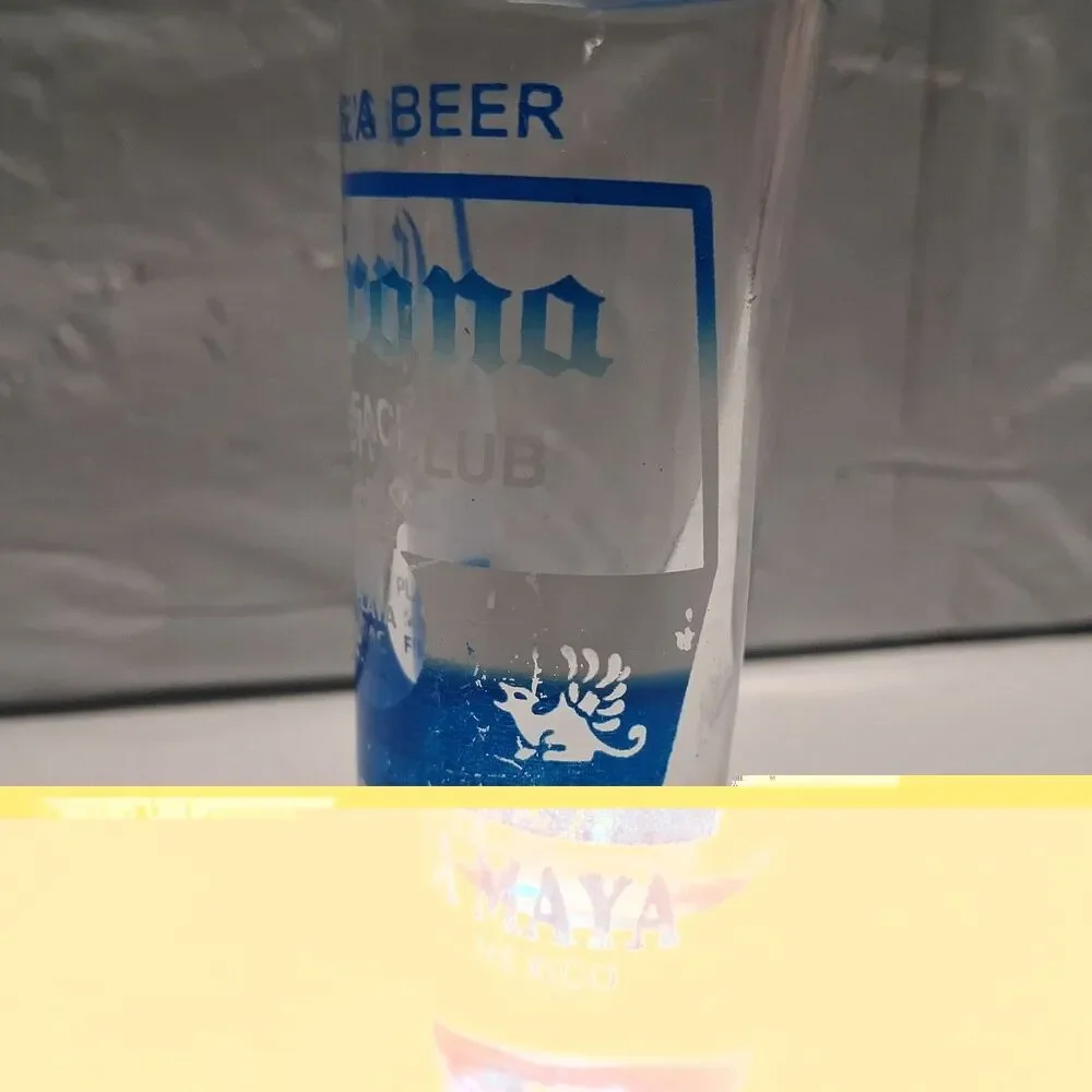 Corona Beach Club Life's A Beer Cancun Mexico Shot Glass